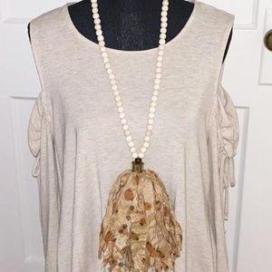 12 Gauge Bullet Tassel Necklace